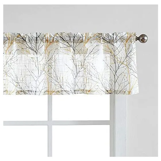 FMFUNCTEX Window Valance — Yellow, Rod pocket