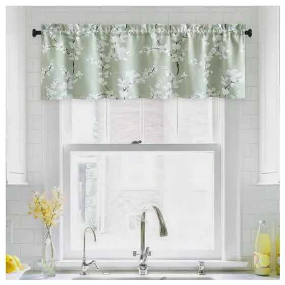 FMFUNCTEX Window Valance — Green, Grommet